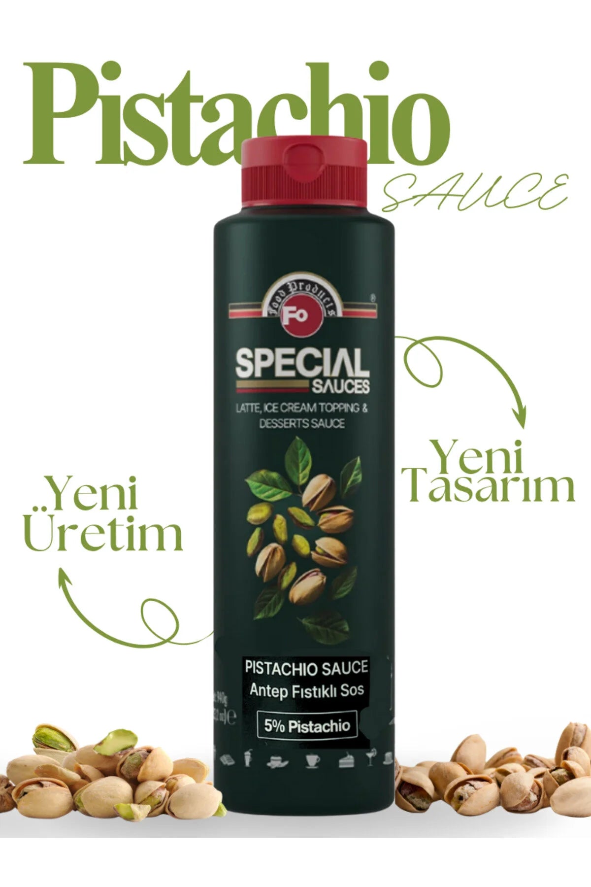 Sauce de garniture FO Antep Pistache avec 5 % de pistache