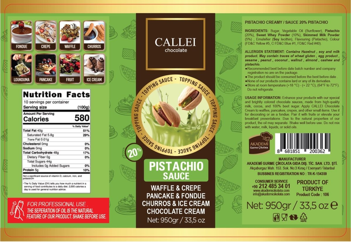 Antep Pistachio Sauce with 20% Pistachio - TryAladdin