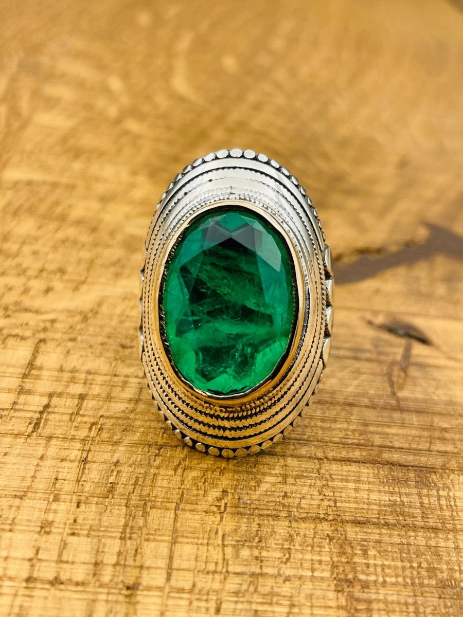 Green Paraiba Ring - TryAladdin