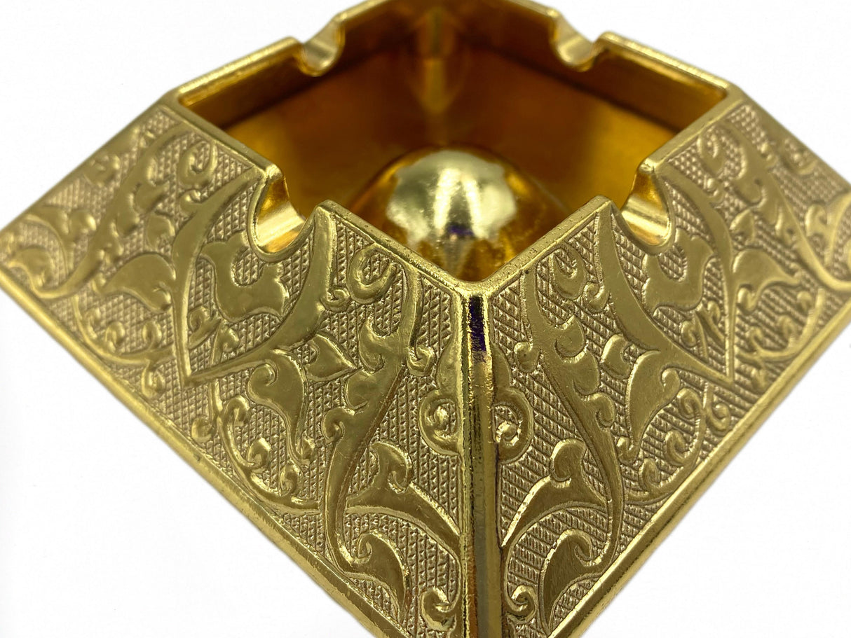 Lavina | Bronze Ashtray Copper Gold Color (10 cm) - TryAladdin