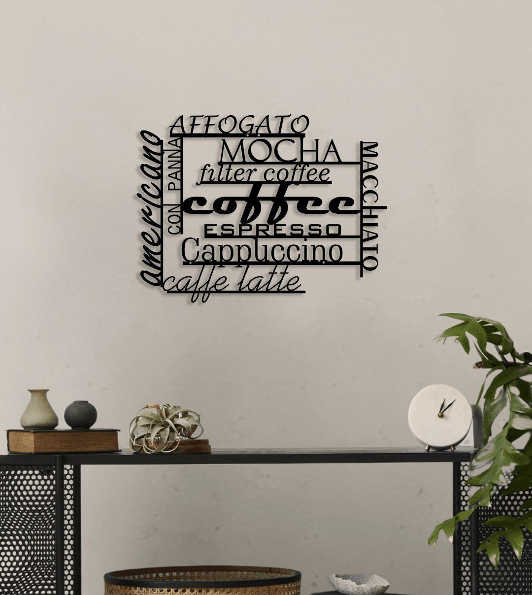 NR Dizayn | Coffee Decorative Metal Wall Art - TryAladdin