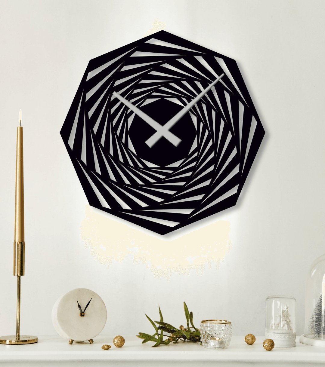 NR Dizayn | Decorative Metal Wall Clock - TryAladdin