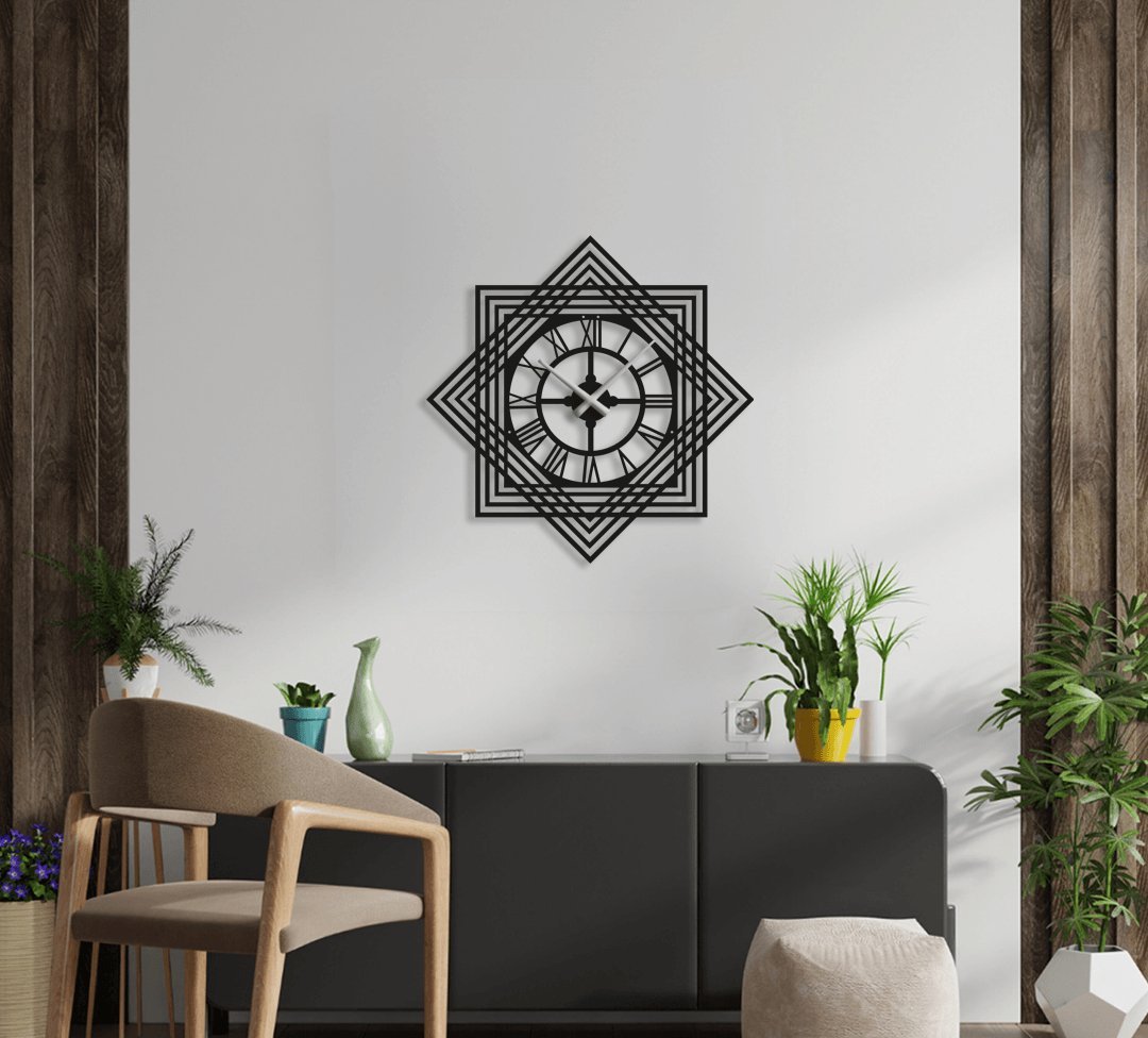 NR Dizayn | Decorative Metal Wall Clock - TryAladdin