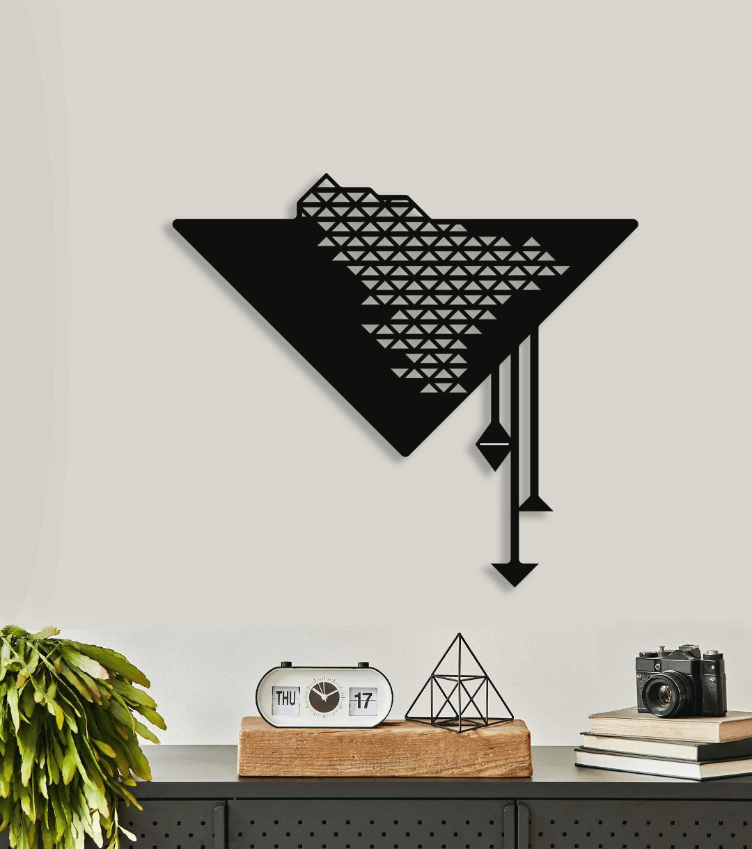 NR Dizayn | Triangle Decorative Metal Wall Art - TryAladdin