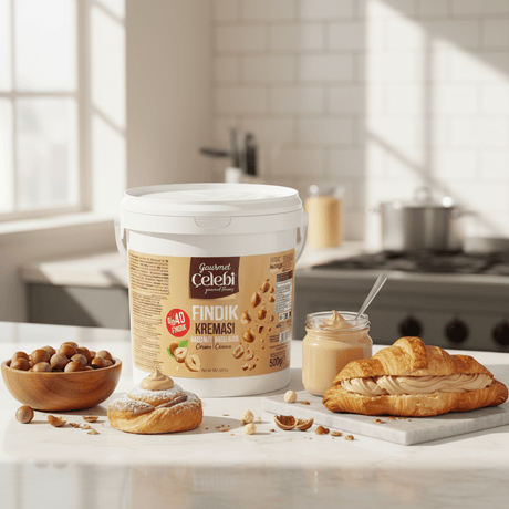 Celebiogullari Professional Hazelnut Cream (40% Hazelnut) - 500g, 1kg & 5kg Buckets - TryAladdin
