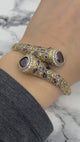 Istanbul Schmuck | Handgefertigtes Amethyst Tropfen Ottoman Silber Armband