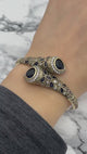 Istanbul Schmuck | Handgefertigtes Saphir Tropfen Ottoman Silber Armband