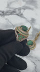 Istanbul Schmuck | Malachit Ottoman Stil Silber Schmuckset