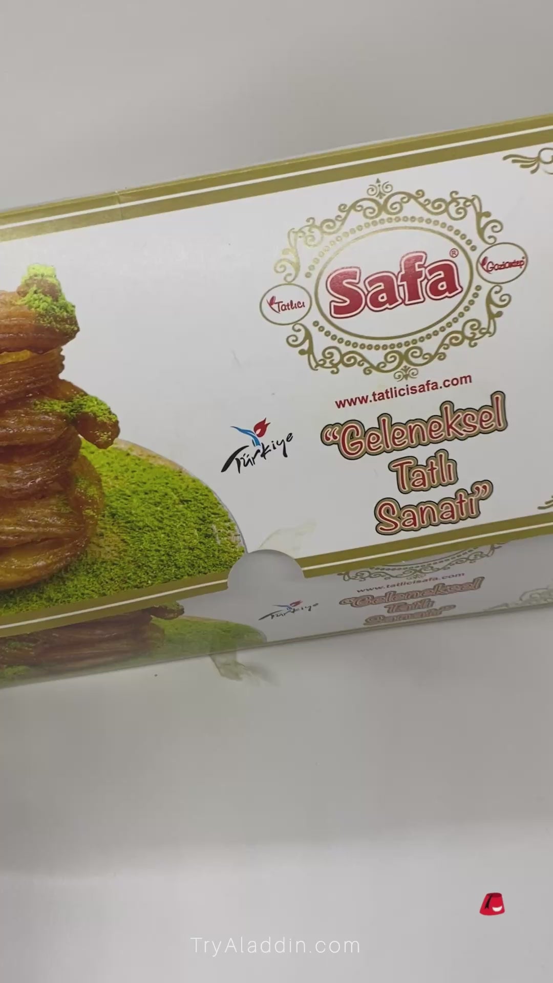 Aladdin | Türkische Wüste Erzurum Kadayif Dolma mit Walnüssen gefüllt