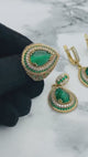Istanbul Schmuck | Smaragd Ottomanischer Stil Handgemachtes Silber Schmuckset