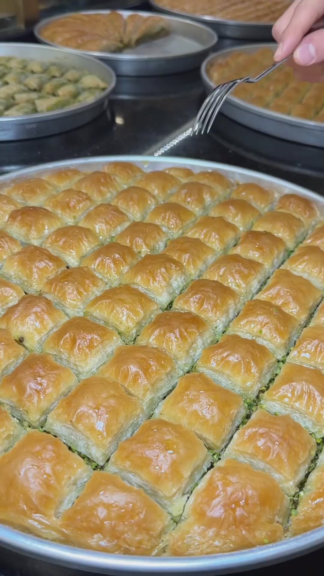Celebiogullari | Antep Spezial Quadrat Baklava mit Pistazien